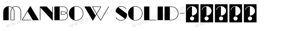 manbow solid字体转换